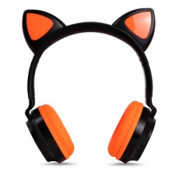 Audífonos Bluetooth Stuffactory Katu / On ear / Negro con naranja