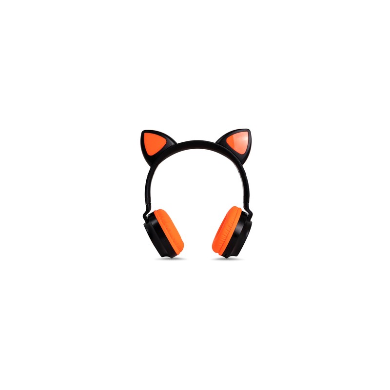 Audífonos Bluetooth Stuffactory Katu / On ear / Negro con naranja