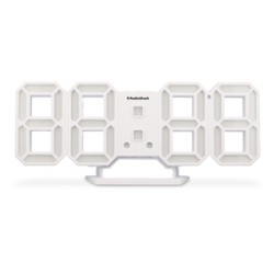 Reloj Despertador 3D RadioShack LED Blanco