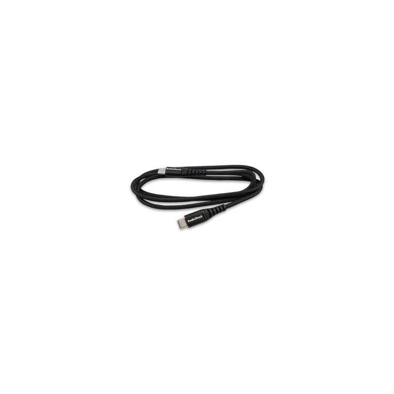 Cable USB Tipo C a C RadioShack 91 cm Trenzado Negro