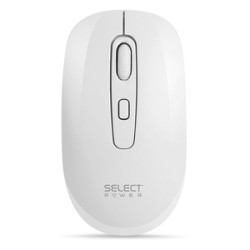 Mouse Inalámbrico Select Power M02SPB / Blanco / USB
