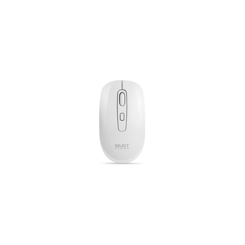 Mouse Inalámbrico Select Power M02SPB / Blanco / USB