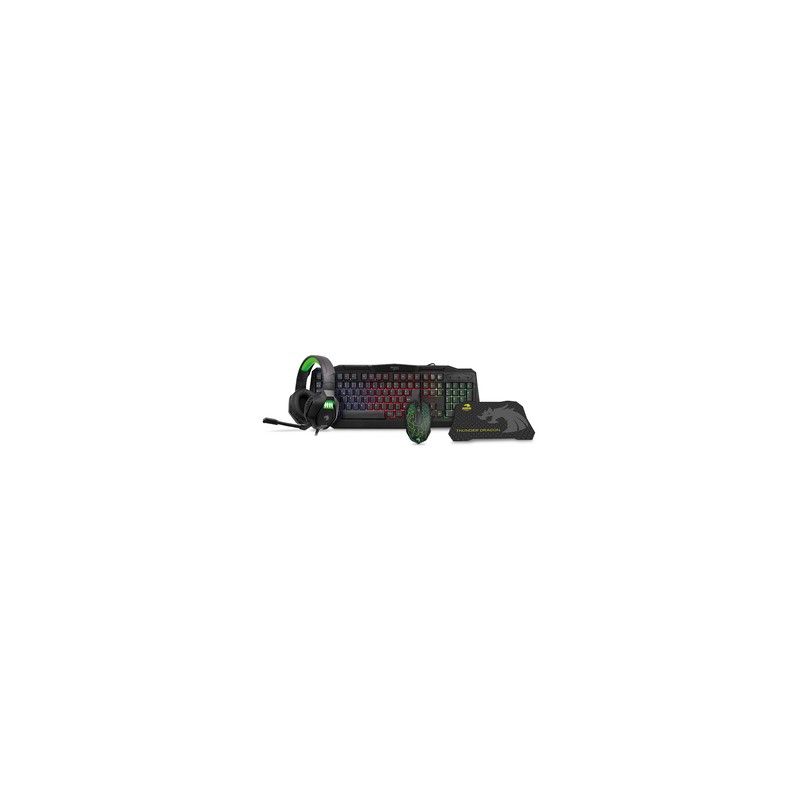 Kit Gamer para PC 4 en 1 Select Power Thunder Dragon / Negro