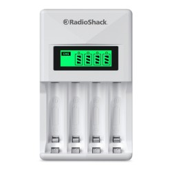 Cargador de Baterías AA y AAA RadioShack Carga Rápida Blanco