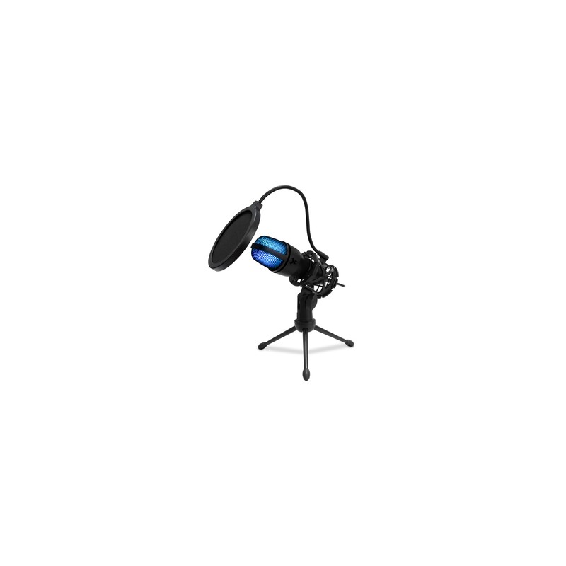 Micrófono Gamer STF Beast Abysmal Anthem Hi Fi Led / Negro / USB