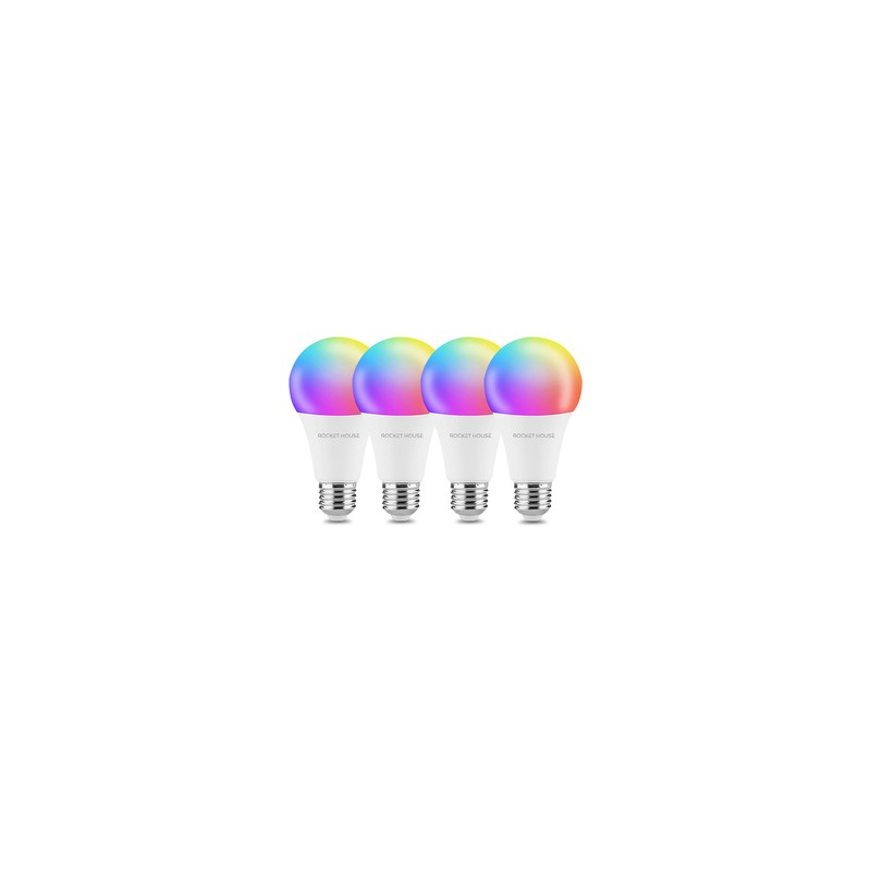 Kit de Focos WiFi Rocket House / Multicolor / 4 piezas / Google / Alexa