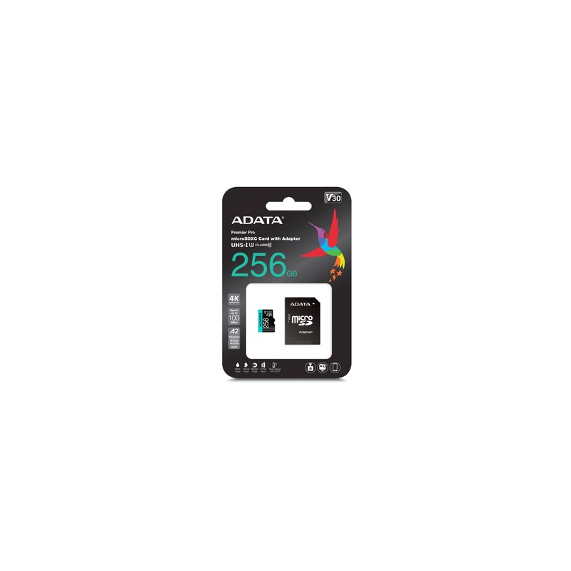 Tarjeta Micro SD Adata Premier Pro Clase 10 256 gb