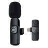 Micrófono Inalámbrico para Celular con Adaptador Lightning DBugg / Negro