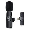 Micrófono Inalámbrico para Celular con Adaptador Lightning DBugg / Negro