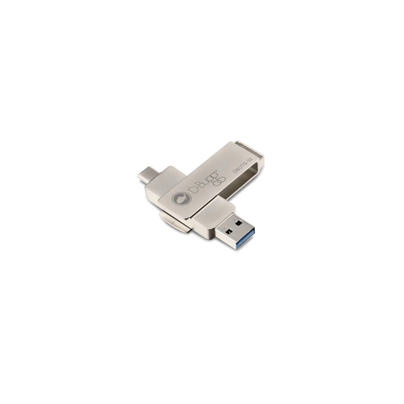 Memoria USB a USB Tipo C DBugg / 32 gb / Plata