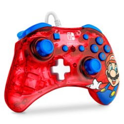 Control Alámbrico PDP Rock Candy Super Mario / Nintendo Switch / Rojo