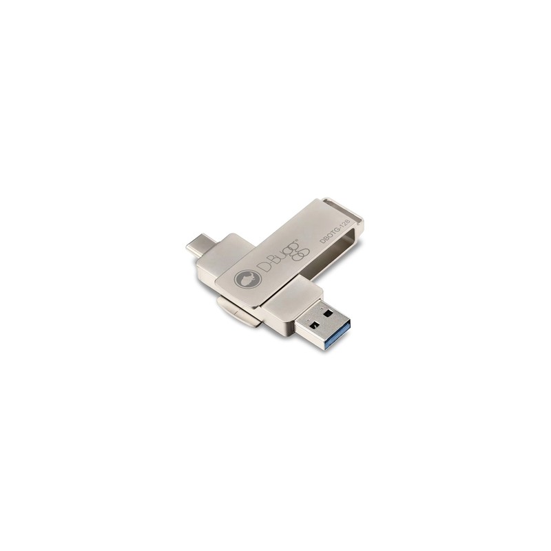 Memoria USB a USB Tipo C DBugg / 128 gb / Plata