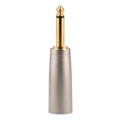 Adaptador Plug Cannon a Plug RadioShack 6.3mm Dorado