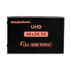 Splitter HDMI 4k RadioShack 4 Canales Negro