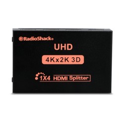 Splitter HDMI 4k RadioShack 4 Canales Negro