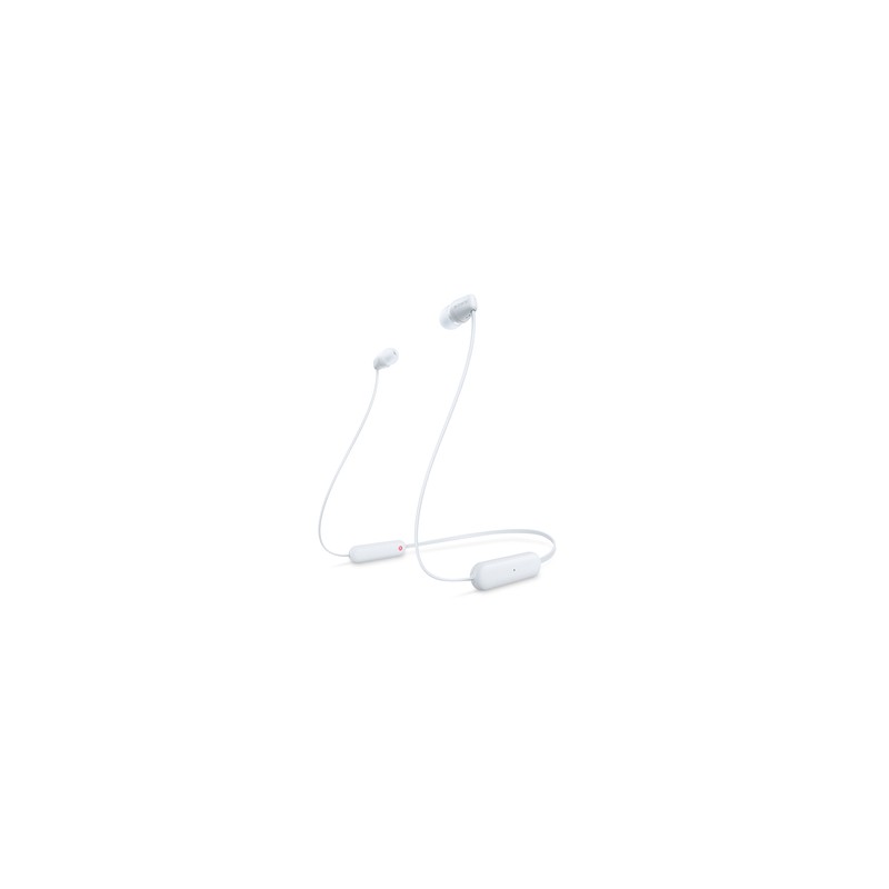 Audífonos Inalámbricos Bluetooth Sony WI C100/W / In ear / Blanco