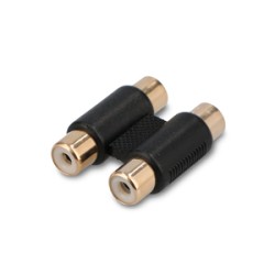 Adaptador de Audio RCA RadioShack 2 jacks Dorado