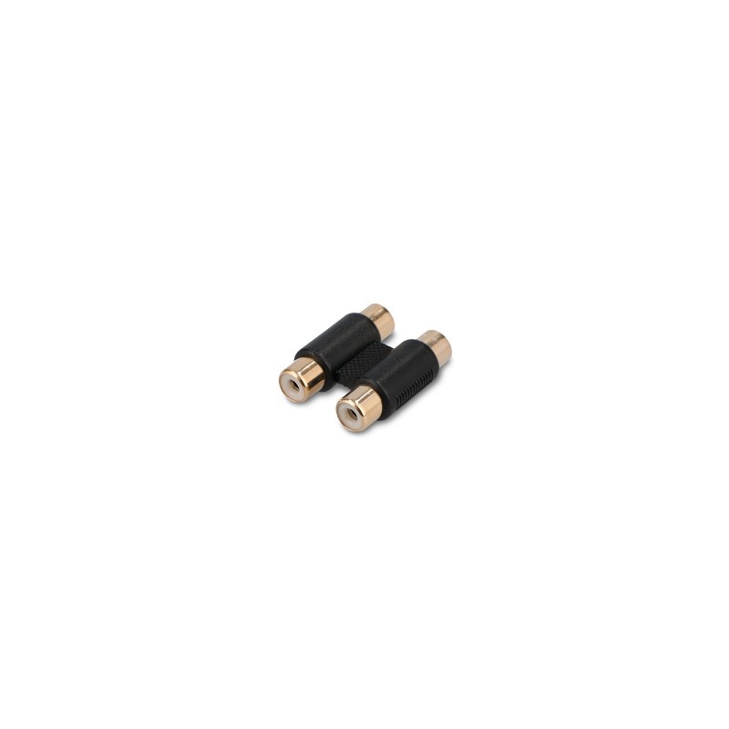 Adaptador de Audio RCA RadioShack 2 jacks Dorado