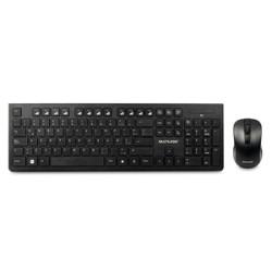 Teclado y Mouse TC502 Multilaser Inalámbrico Negro