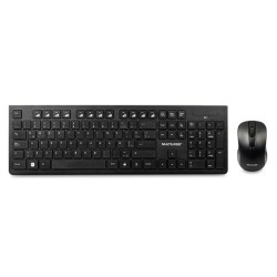 Teclado y Mouse TC502 Multilaser Inalámbrico Negro
