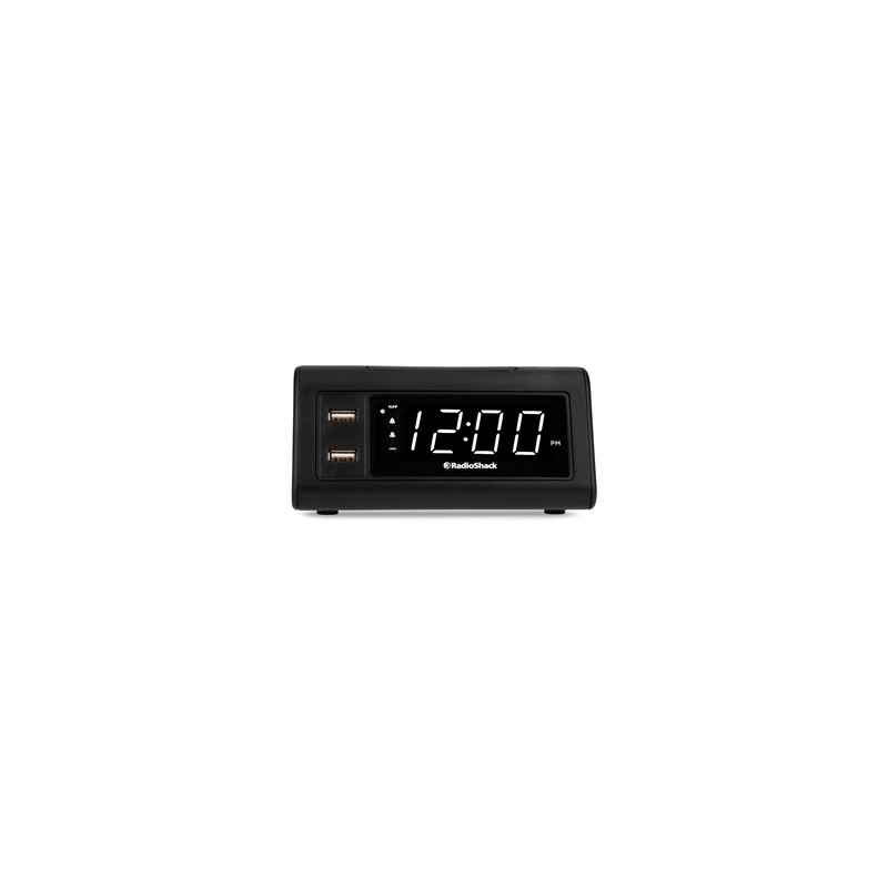Radio Despertador Digital RadioShack LED 2 puertos USB