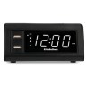 Radio Despertador Digital RadioShack LED 2 puertos USB