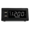 Radio Despertador Digital RadioShack LED 2 puertos USB