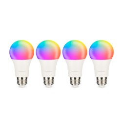 Foco Inteligente LED RadioShack 9w RGB Colores 4 piezas