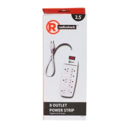 Supresor de Picos Multicontacto RadioShack 8 Contactos 76.2 cm