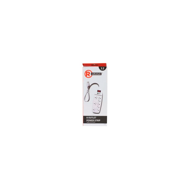Supresor de Picos Multicontacto RadioShack 8 Contactos 76.2 cm