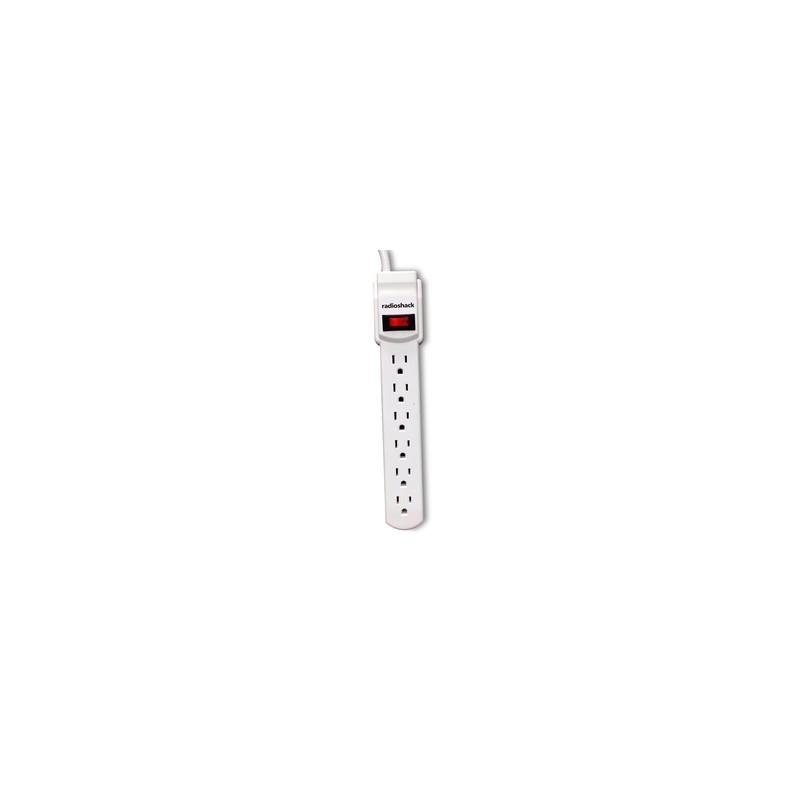 Supresor de Picos Multicontacto RadioShack 6 Contactos 91 cm