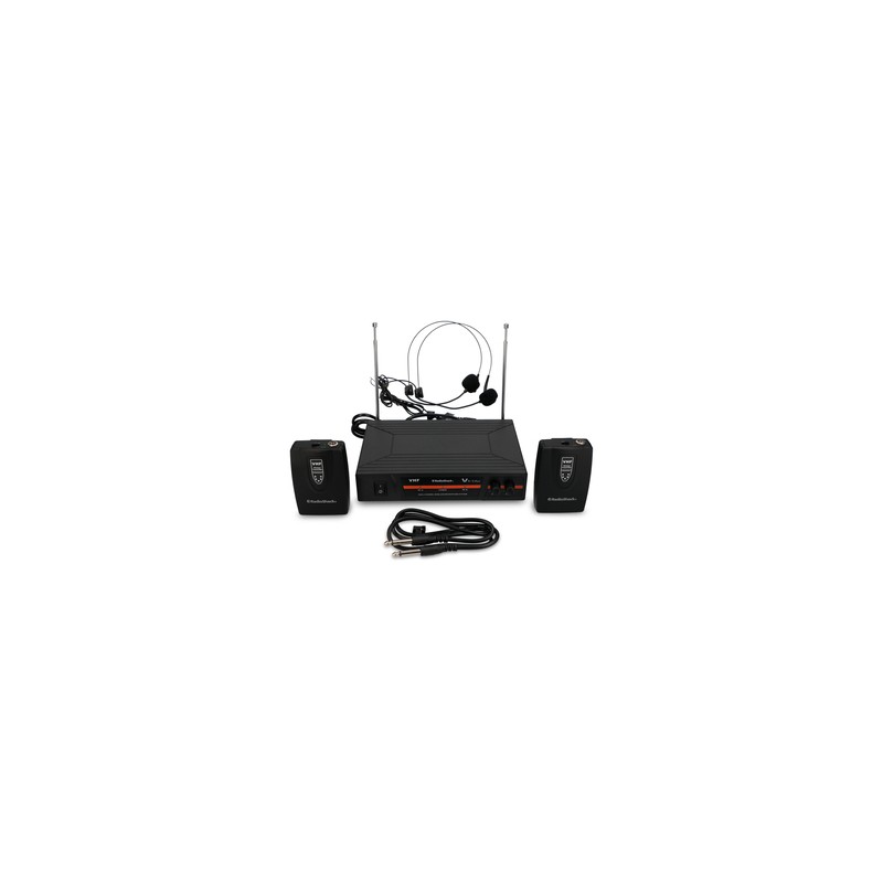 Kit de Micrófonos Inalámbricos VHF RadioShack Negro