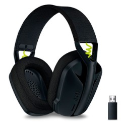 Audífonos Gamer Inalámbricos Logitech G G435 Lightspeed / PC / Mac / PlayStation 4 / PlayStation 5 / Bluetooth / Negro con amari