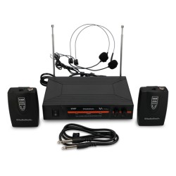 Kit de Micrófonos Inalámbricos VHF RadioShack Negro