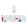 Teclado y Mouse Inalámbricos Techzone Nasa Blanco