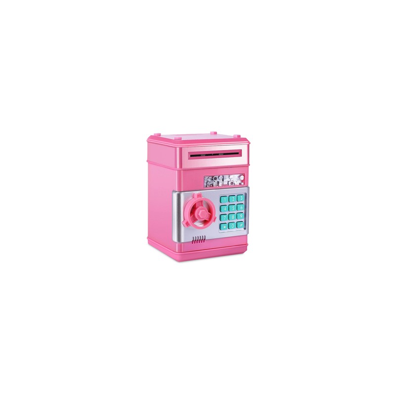 Alcancía DBugg Tipo Caja Fuerte Rosa
