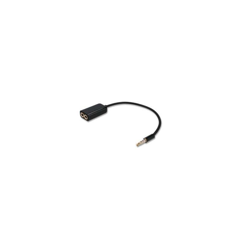 Adaptador Divisor de Audio 3.5 mm RadioShack / Negro