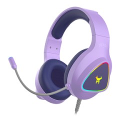 Audífonos Gamer Alámbricos Muspell Prime Beast STF Lila
