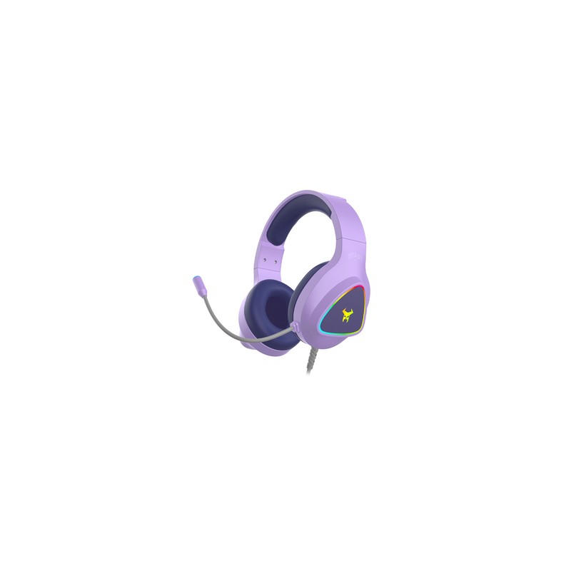 Audífonos Gamer Alámbricos Muspell Prime Beast STF Lila