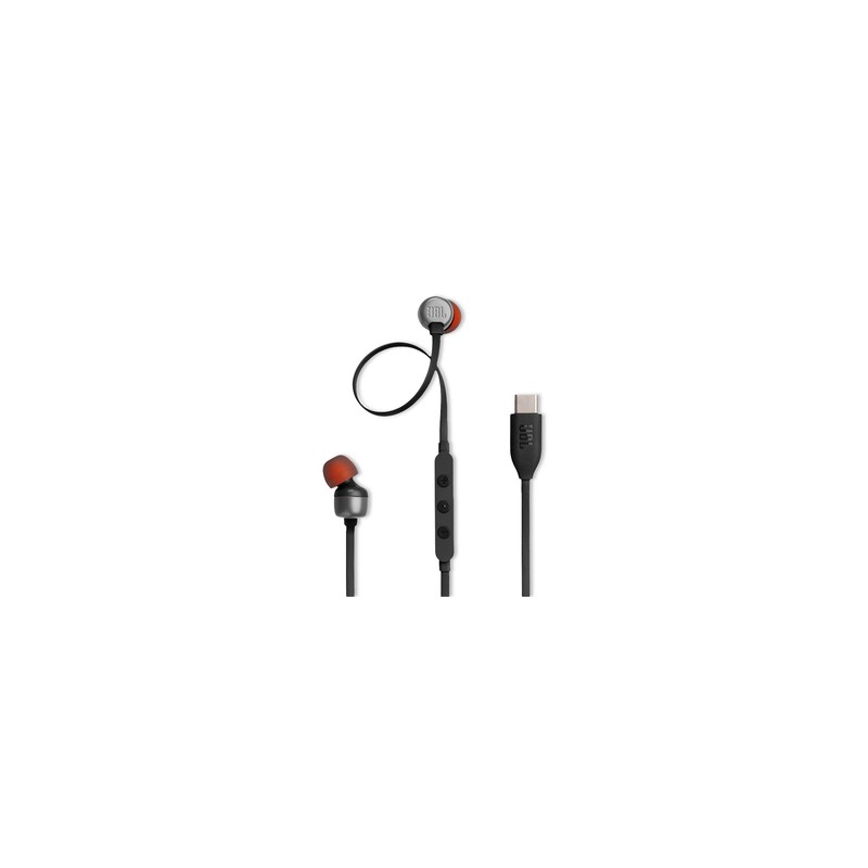 Audífonos Alámbricos JBL Tune 310C Tipo C Negro