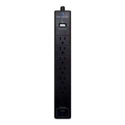 Supresor de Picos Multicontacto SP 106U Barracuda 6 contactos / 3 USB