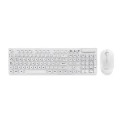 Teclado y Mouse Inalámbrico Retrokey Select Power Blanco