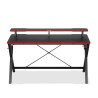 Escritorio Gamer con Repisa para Monitor RadioShack Negro con Rojo