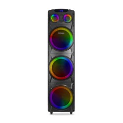 Bafle Bluetooth Kingdom Daewoo 3 x 10 pulg. USB Luz Led Negro