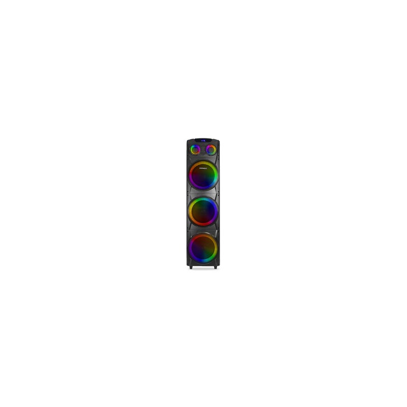Bafle Bluetooth Kingdom Daewoo 3 x 10 pulg. USB Luz Led Negro