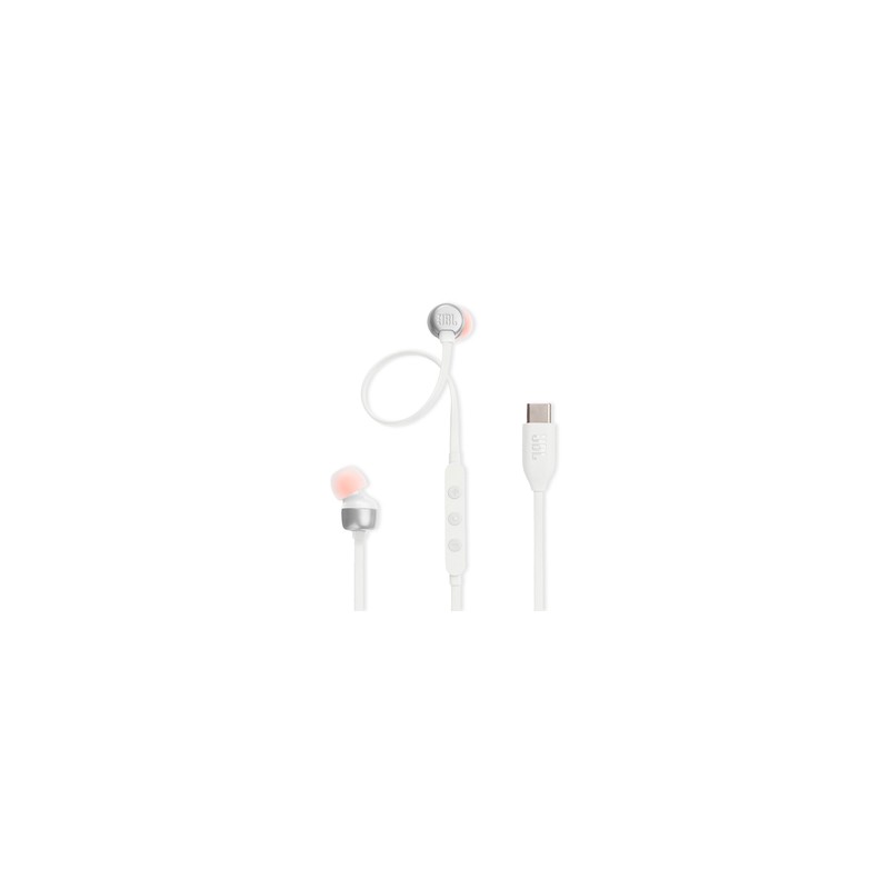 Audífonos Alámbricos JBL Tune 310C Tipo C Blanco
