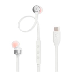 Audífonos Alámbricos JBL Tune 310C Tipo C Blanco