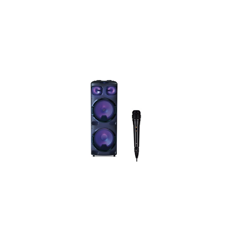 Bafle Bluetooth Onebody Stuffactory 15 pulg. Luz LED Multicolor Negro