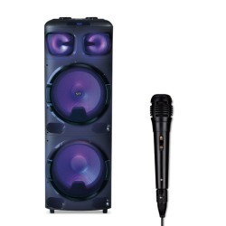 Bafle Bluetooth Onebody Stuffactory 15 pulg. Luz LED Multicolor Negro