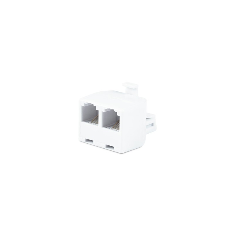 Adaptador de Línea Telefónica Power Gear / Blanco / 2 puertos